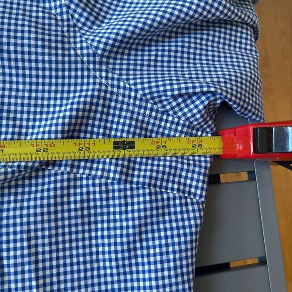 Lauren Ralph Lauren Shirt Womens 3X Blue White Gingham Regular Collar Button Up - Picture 7 of 7